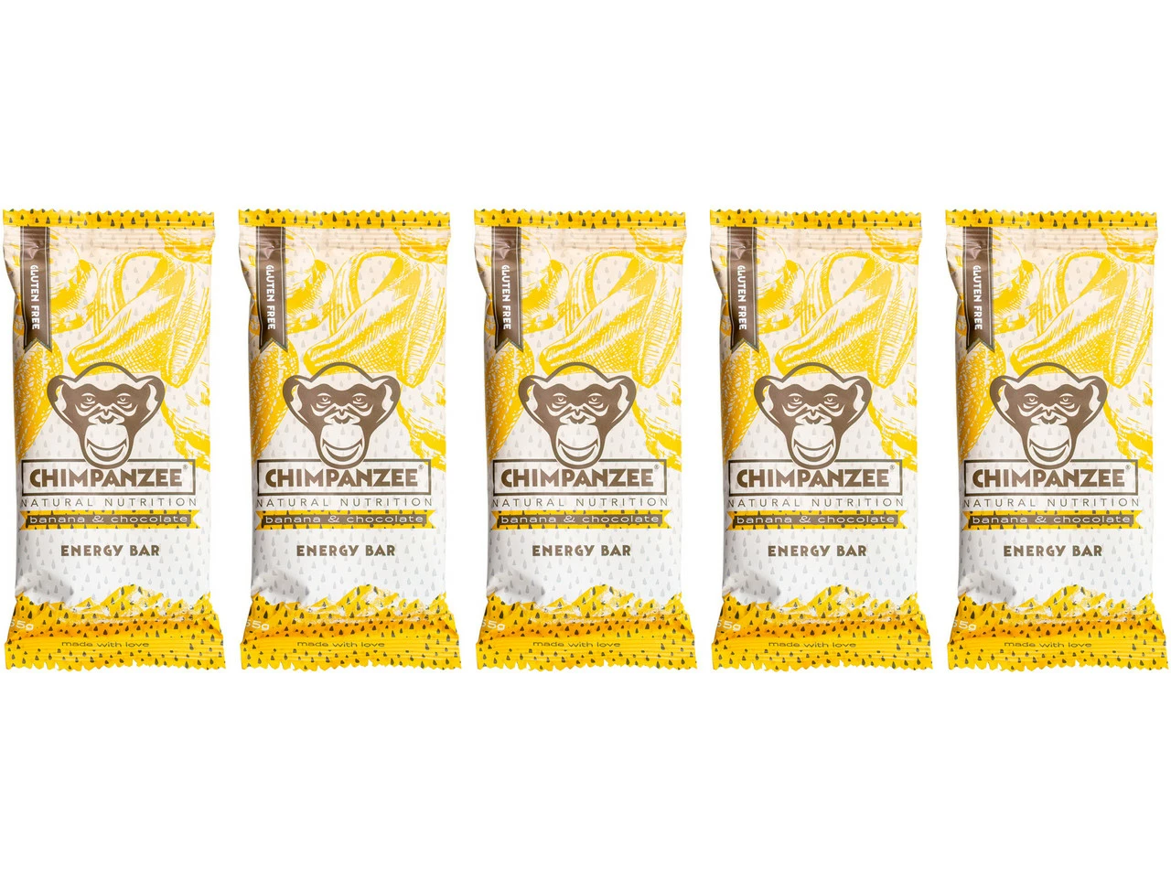 Chimpanzee Energy Bar Riegel - 5 Stück 3 Chimpanzee Energy Bar Riegel - 5 Stück