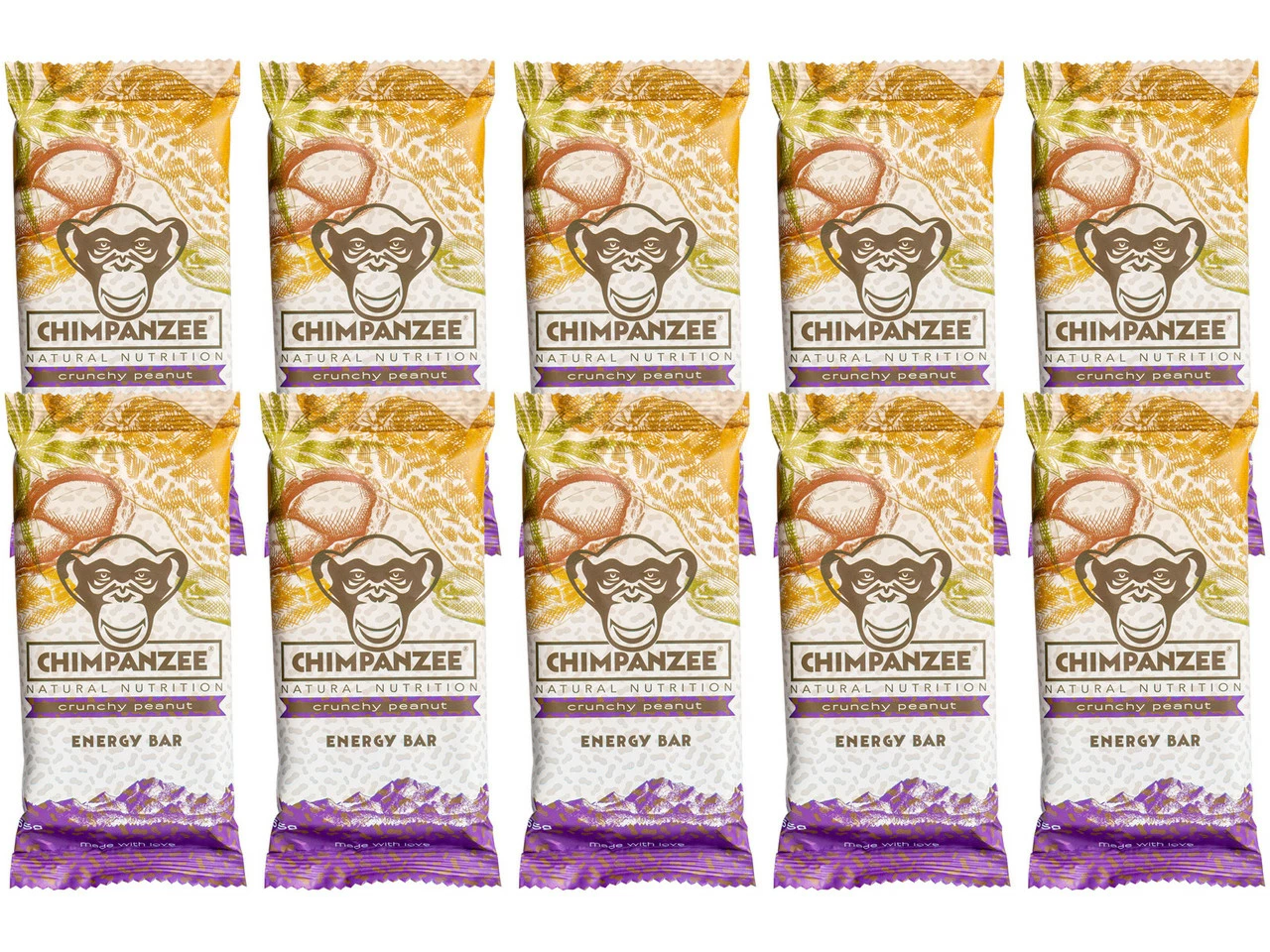 Chimpanzee Energy Bar Riegel - 10 Stück 3 Chimpanzee Energy Bar Riegel - 10 Stück