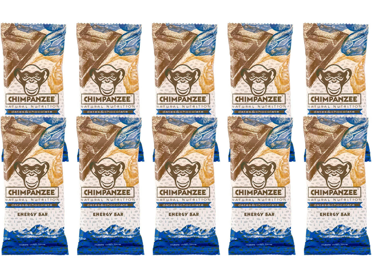 Chimpanzee Energy Bar Riegel - 10 Stück 4 Chimpanzee Energy Bar Riegel - 10 Stück – Bild 2