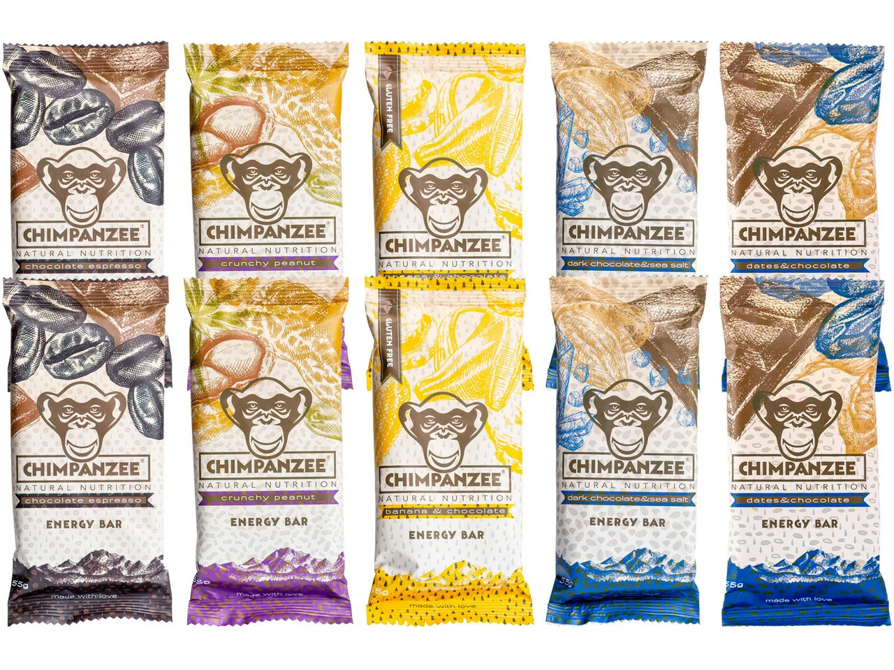 Chimpanzee Energy Bar Riegel - 10 Stück 11 Chimpanzee Energy Bar Riegel - 10 Stück – Bild 9
