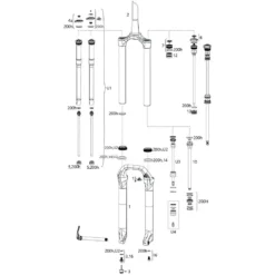 ROCKSHOX Ersatzteile Pike 29+ RCT3 B1/RC C1 (2017-2019)
