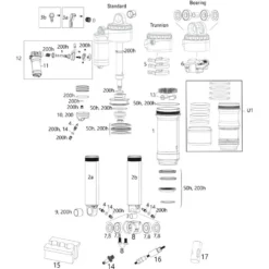 ROCKSHOX Ersatzteile Super Deluxe (A1-B2 / 2018-2021)