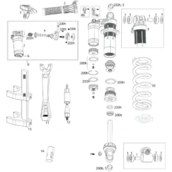 ROCKSHOX Ersatzteile Super Deluxe Coil (A1-A2 / 2018-2020)
