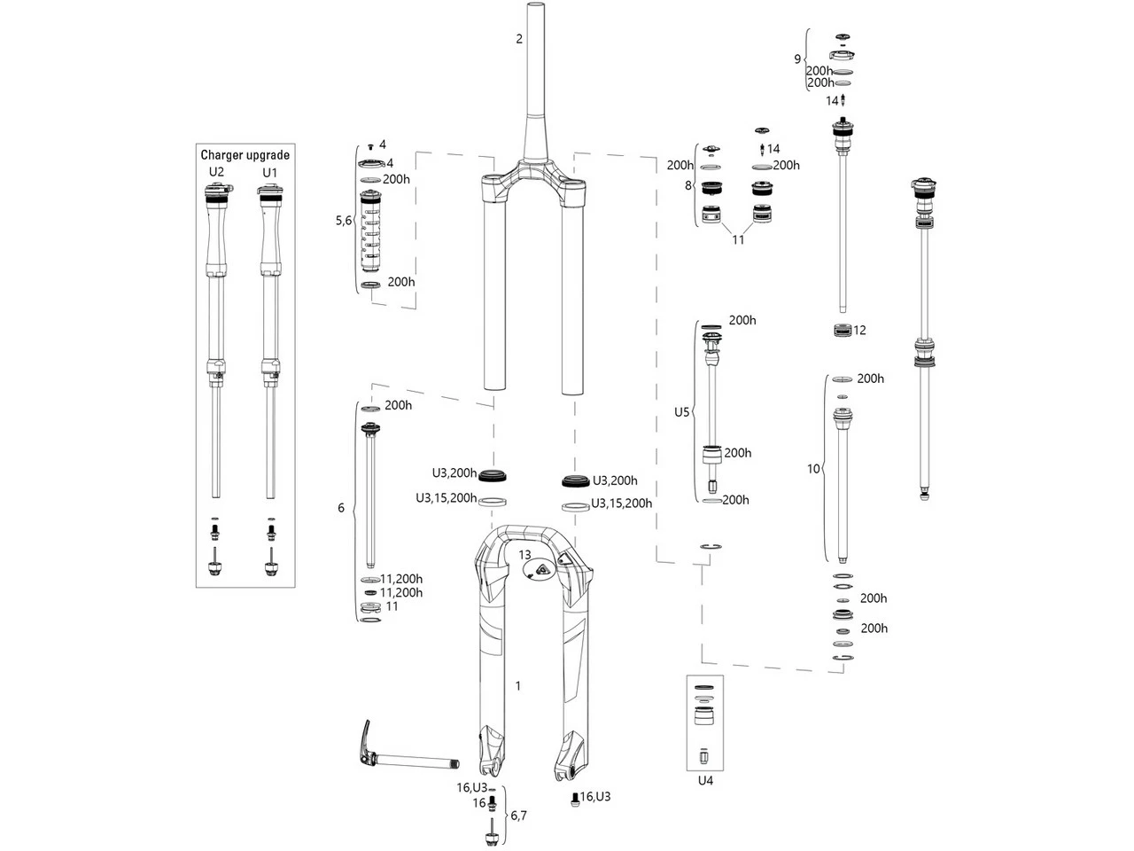 ROCKSHOX Ersatzteile Yari (A1-B3 / 2016-2020) 3 ROCKSHOX Ersatzteile Yari (A1-B3 / 2016-2020)