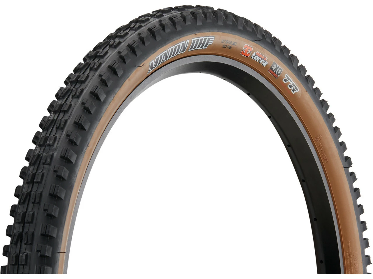 MAXXIS Minion DHF EXO TR 3C MaxxTerra Tanwall 27,5" Faltreifen 3 MAXXIS Minion DHF EXO TR 3C MaxxTerra Tanwall 27,5" Faltreifen