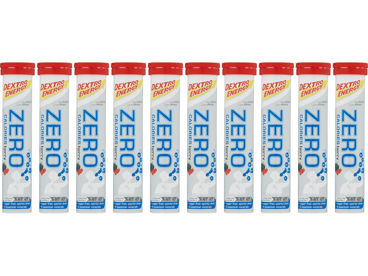 Dextro Energy Brausetabletten Zero Calories - 10 Stück 5 Dextro Energy Brausetabletten Zero Calories - 10 Stück – Bild 3