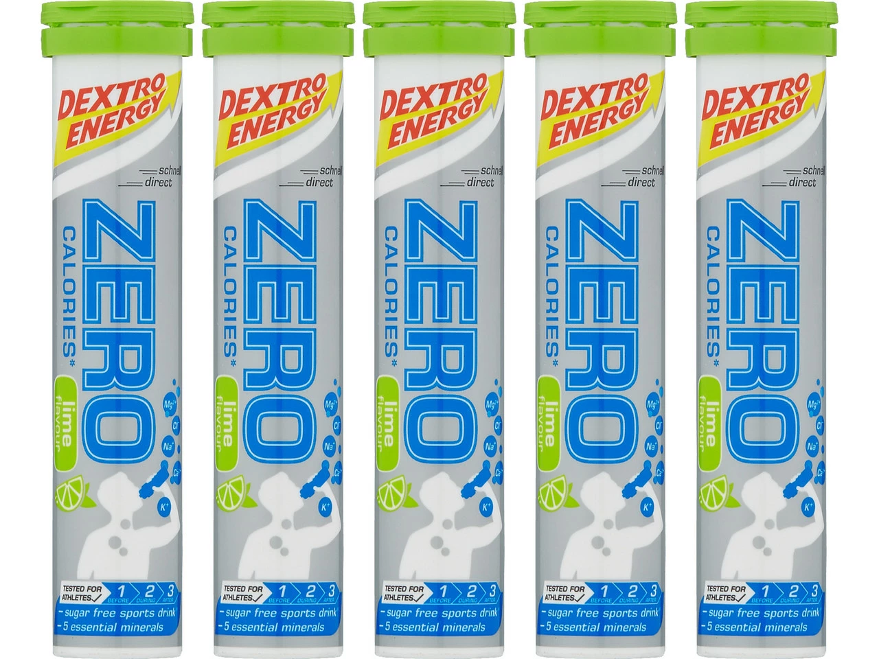 Dextro Energy Brausetabletten Zero Calories - 5 Stück 3 Dextro Energy Brausetabletten Zero Calories - 5 Stück