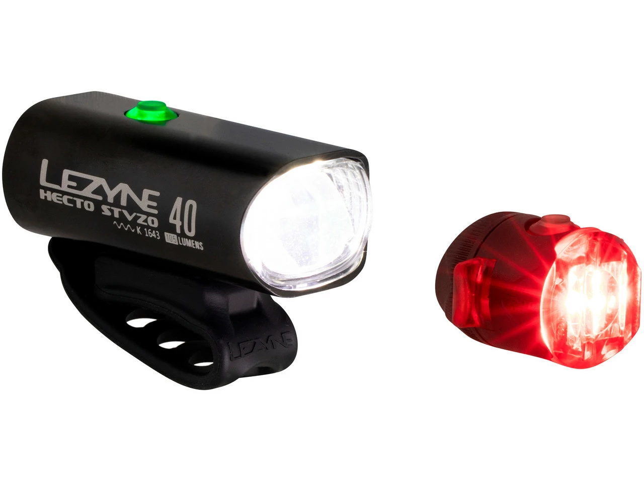 Lezyne Hecto Drive 40 Frontlicht + Femto Rücklicht Beleuchtungsset Mit StVZO 3 Lezyne Hecto Drive 40 Frontlicht + Femto Rücklicht Beleuchtungsset Mit StVZO