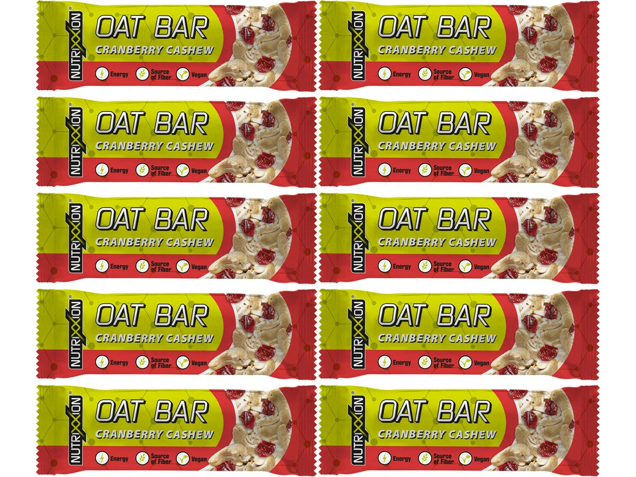 Nutrixxion Oat Bar Energieriegel - 10 Stück 5 Nutrixxion Oat Bar Energieriegel - 10 Stück – Bild 3