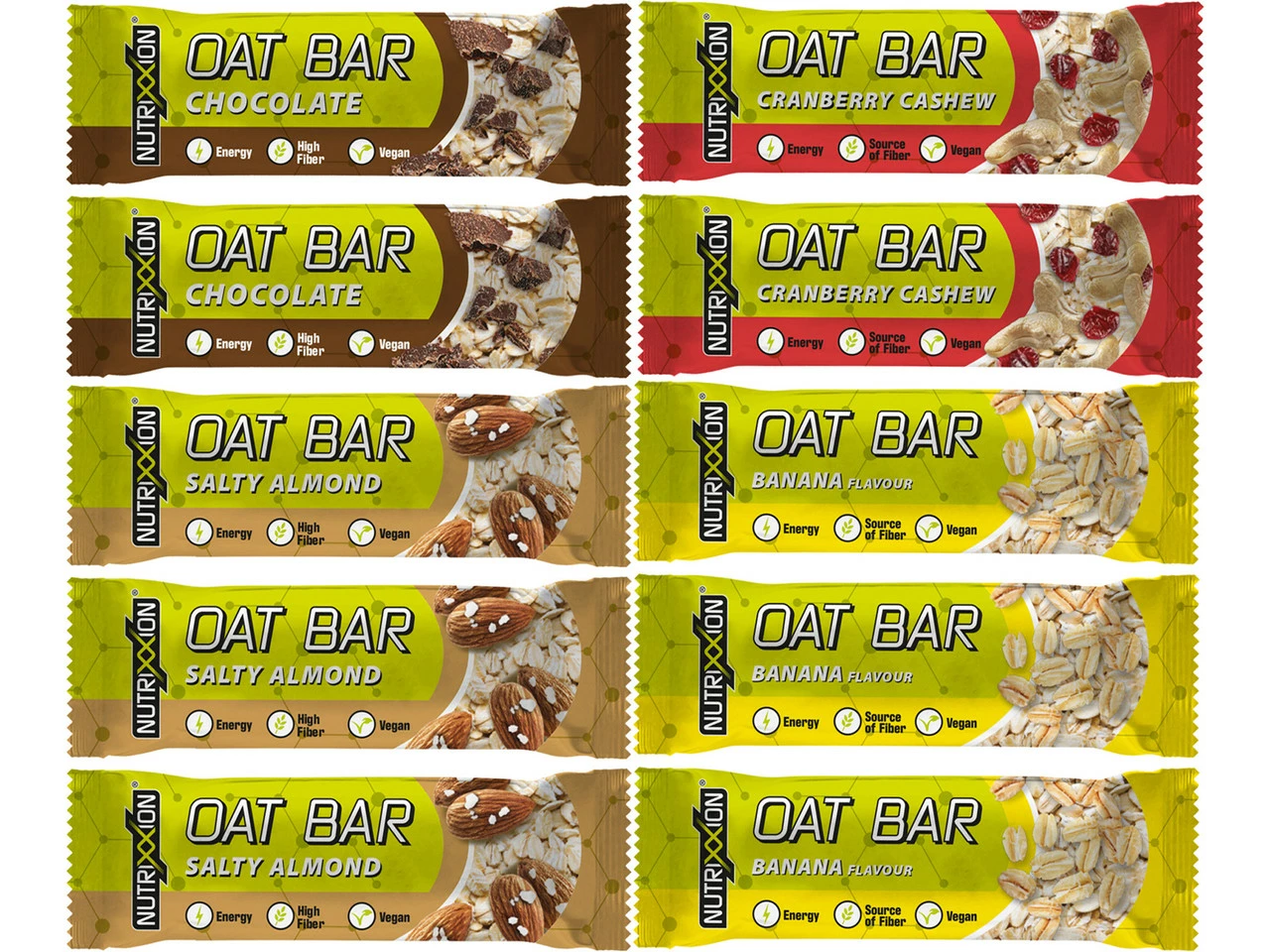 Nutrixxion Oat Bar Energieriegel - 10 Stück 7 Nutrixxion Oat Bar Energieriegel - 10 Stück – Bild 5