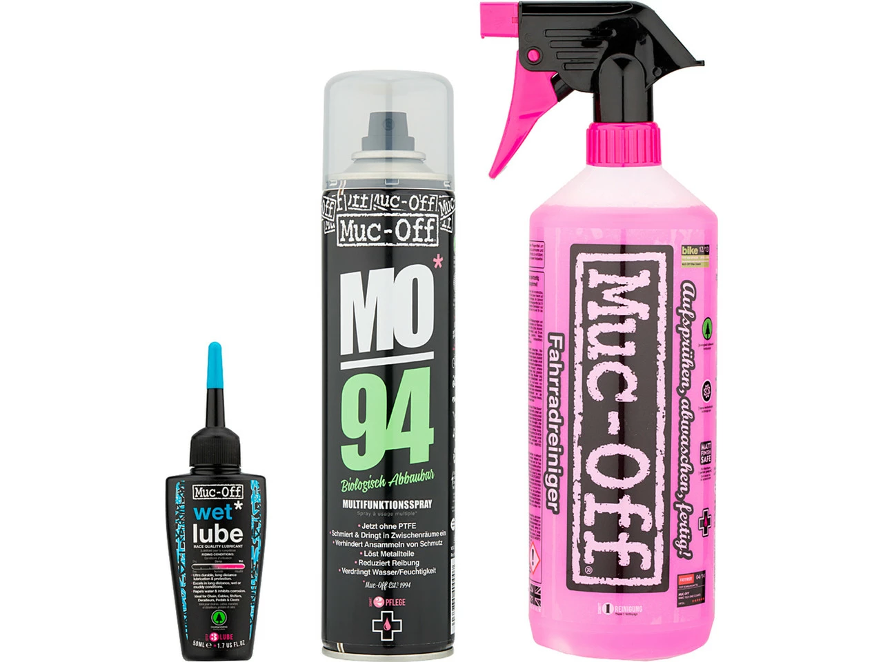 Muc-Off Wash, Protect & Lube Kit Reinigungsset 3 Muc-Off Wash, Protect & Lube Kit Reinigungsset