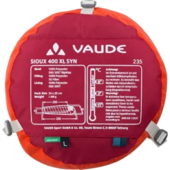 VAUDE Sioux 400 XL SYN Schlafsack 20 VAUDE Sioux 400 XL SYN Schlafsack -Angebote Rad Gipfel Store 439738