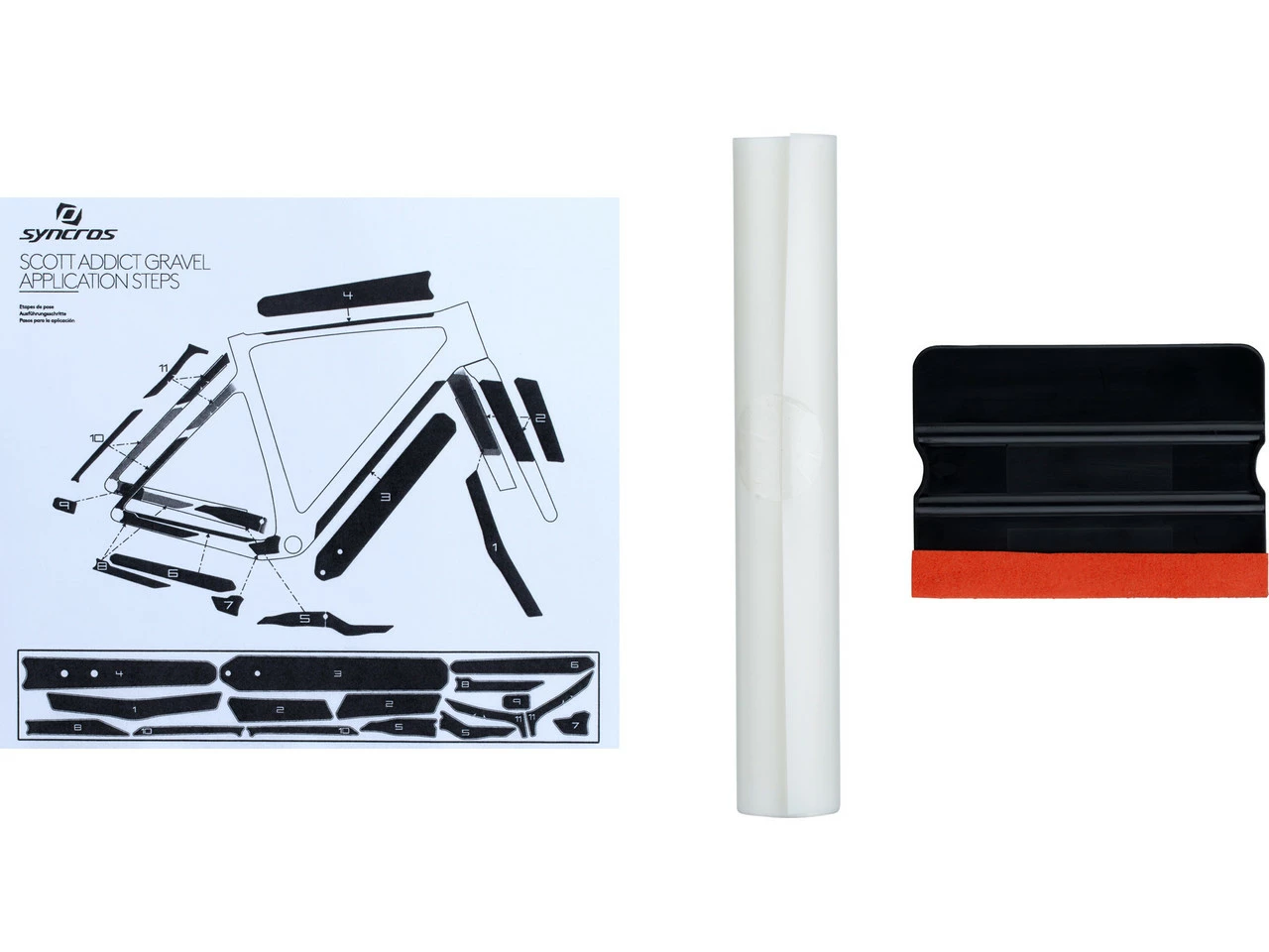 SYNCROS Rahmenschutzfolien-Set Für Scott Addict Gravel 3 SYNCROS Rahmenschutzfolien-Set Für Scott Addict Gravel