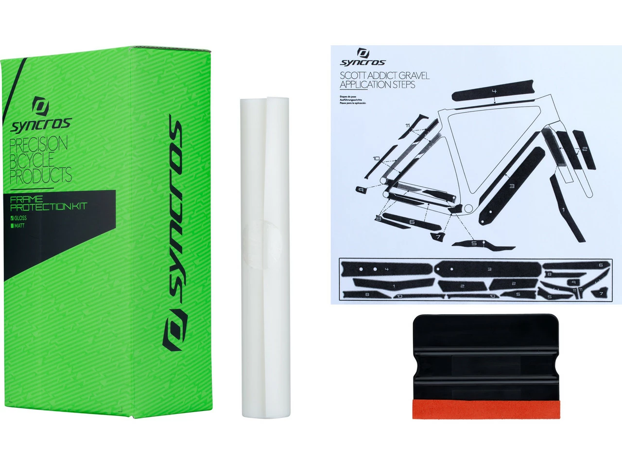 SYNCROS Rahmenschutzfolien-Set Für Scott Addict Gravel 4 SYNCROS Rahmenschutzfolien-Set Für Scott Addict Gravel – Bild 2