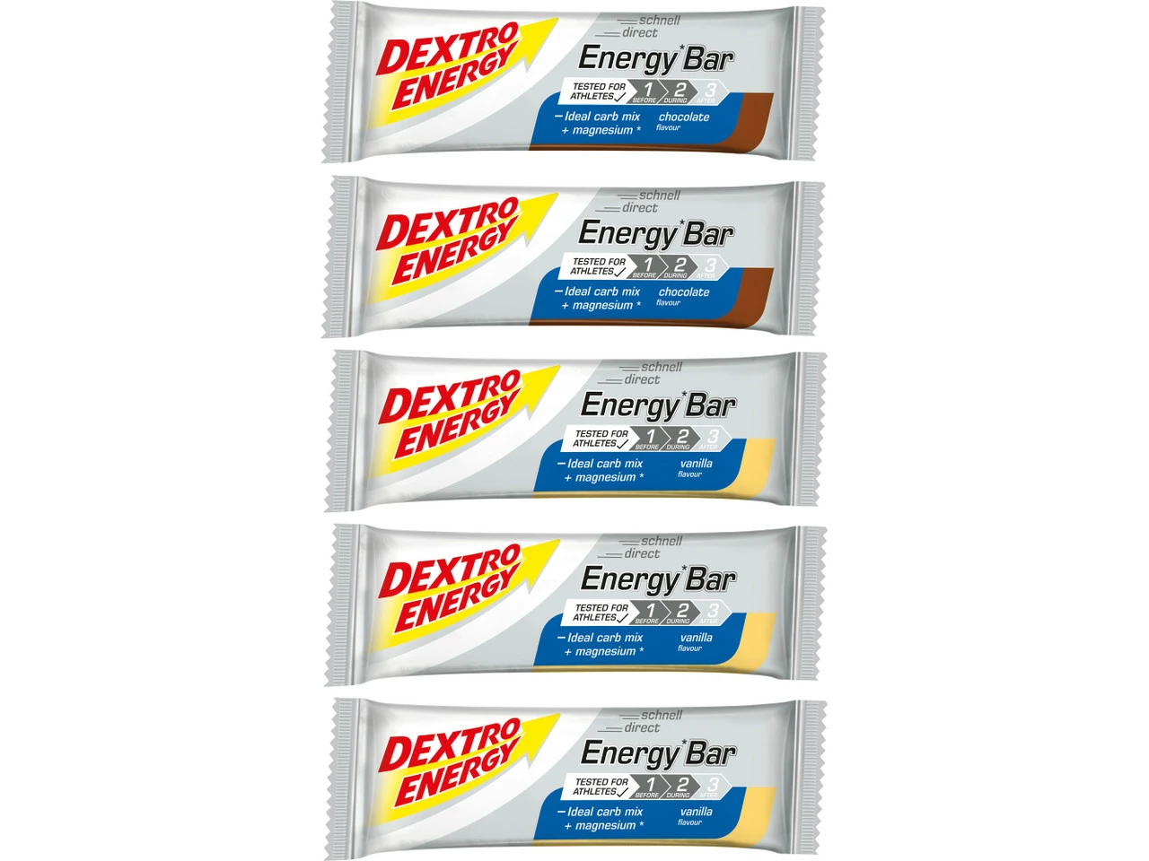 Dextro Energy Energy Bar Riegel - 5 Stück 3 Dextro Energy Energy Bar Riegel - 5 Stück