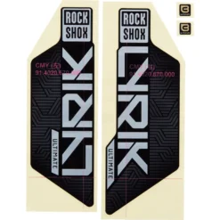 ROCKSHOX Decal Kit Aufklebersatz Für Lyrik Ultimate Flight Attendant Ab 2023