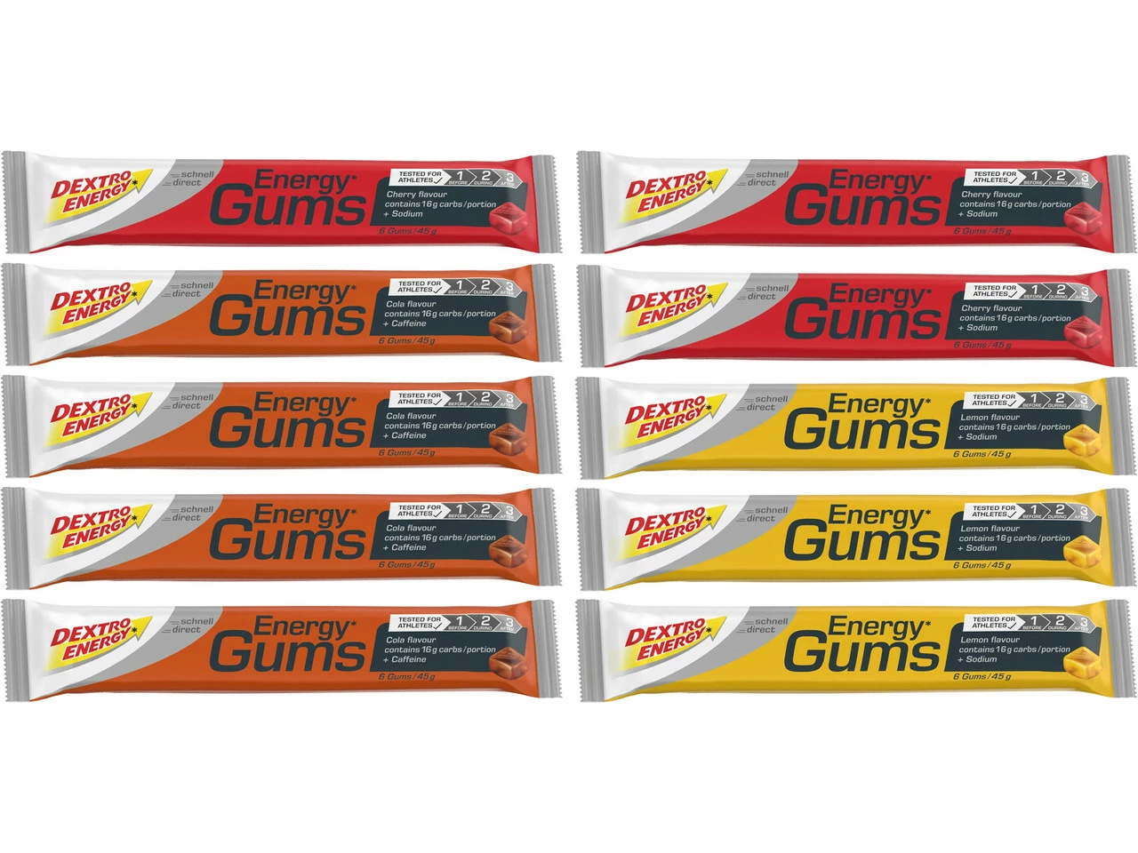 Dextro Energy Energy Gums - 10 Stück 6 Dextro Energy Energy Gums - 10 Stück – Bild 4