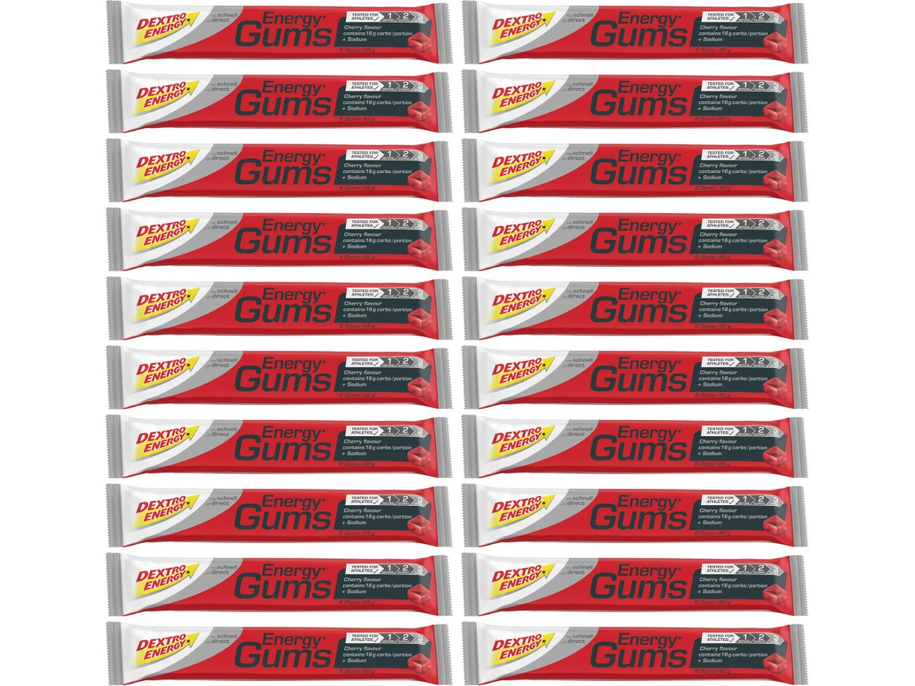 Dextro Energy Energy Gums - 20 Stück 5 Dextro Energy Energy Gums - 20 Stück – Bild 3