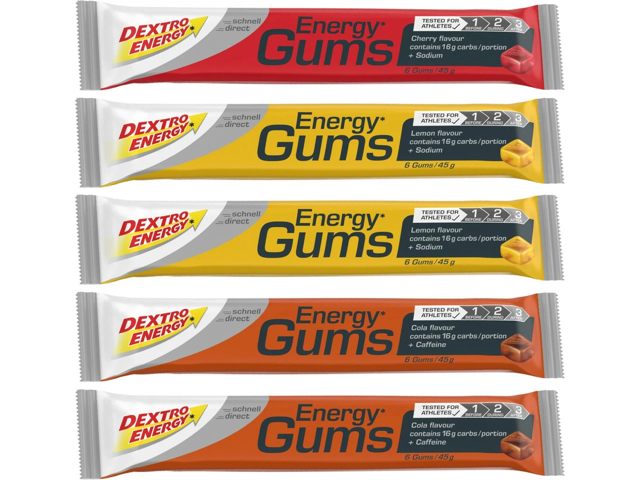 Dextro Energy Energy Gums - 5 Stück 6 Dextro Energy Energy Gums - 5 Stück – Bild 4