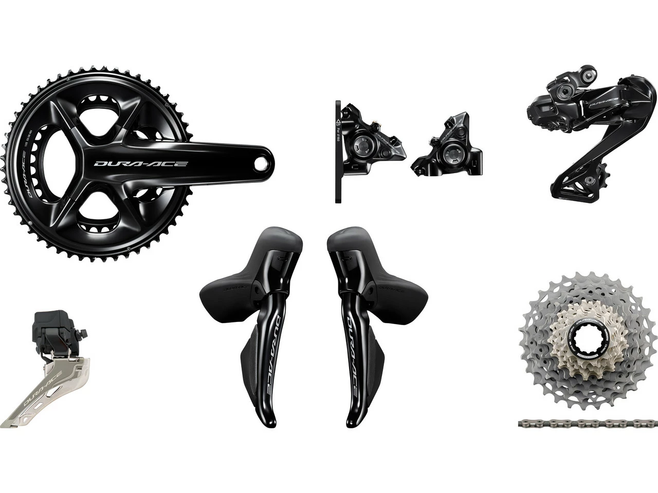Shimano Dura-Ace Di2 R9250 Gruppe 2x12 36-52 Mit Scheibenbremse 3 Shimano Dura-Ace Di2 R9250 Gruppe 2x12 36-52 Mit Scheibenbremse