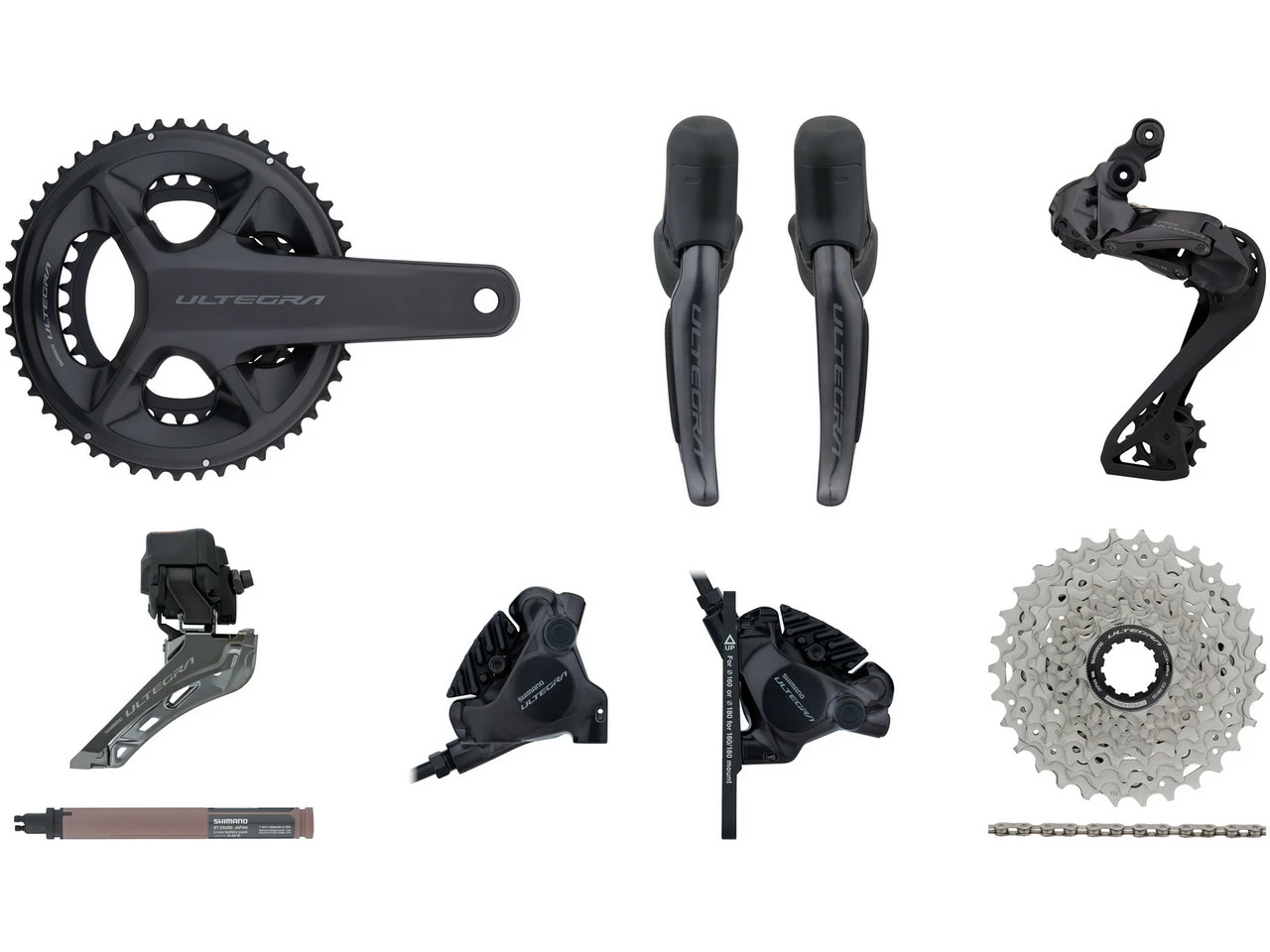 Shimano Ultegra Di2 R8150 Gruppe 2x12 34-50 Mit Scheibenbremse 3 Shimano Ultegra Di2 R8150 Gruppe 2x12 34-50 Mit Scheibenbremse