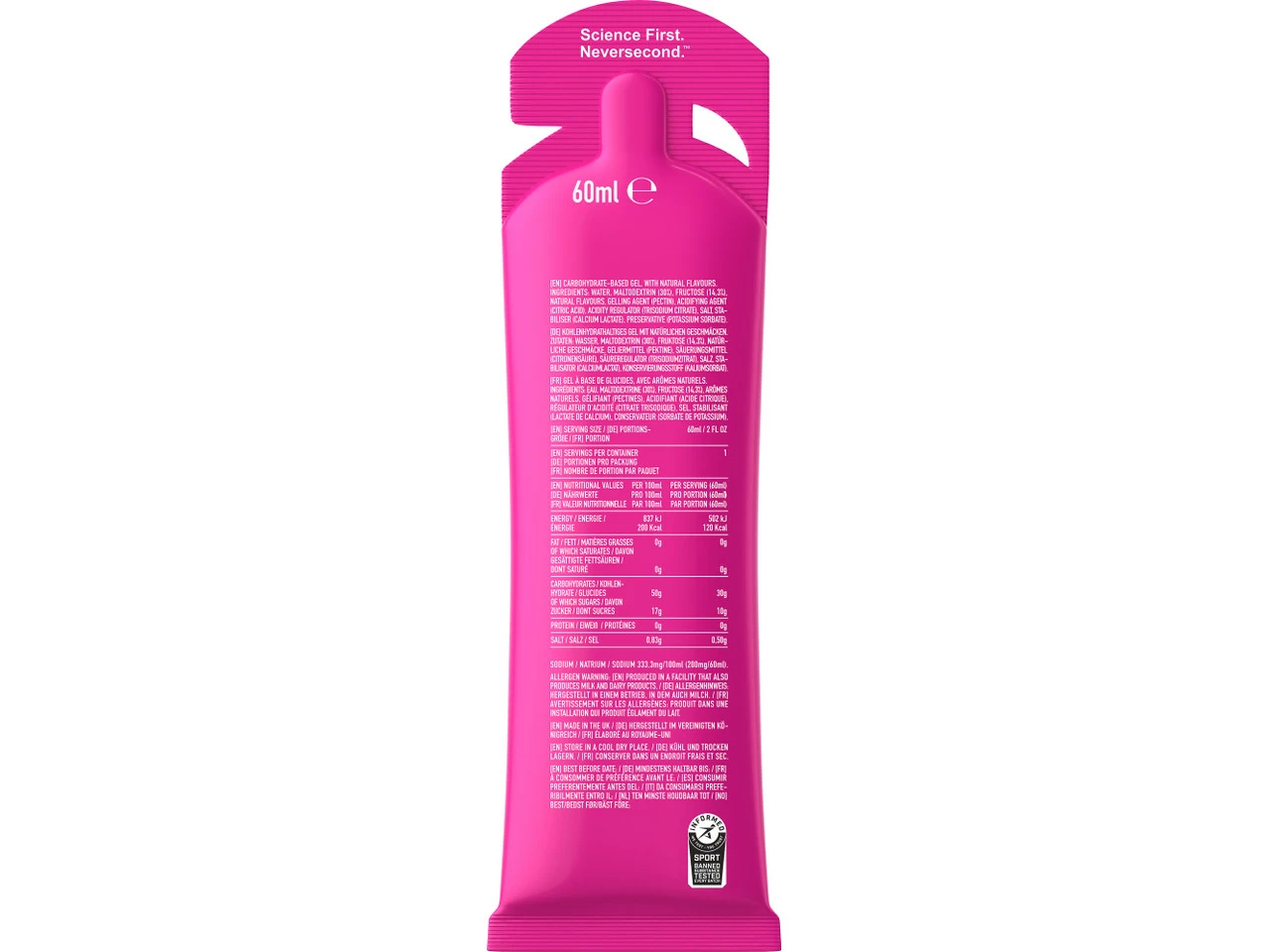 NEVERSECOND C30 Energy Gel - 1 Stück 8 NEVERSECOND C30 Energy Gel - 1 Stück – Bild 6