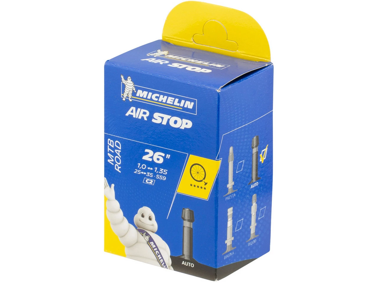 Michelin Schlauch C2 Airstop MTB Road Für 26" 4 Michelin Schlauch C2 Airstop MTB Road Für 26" – Bild 2
