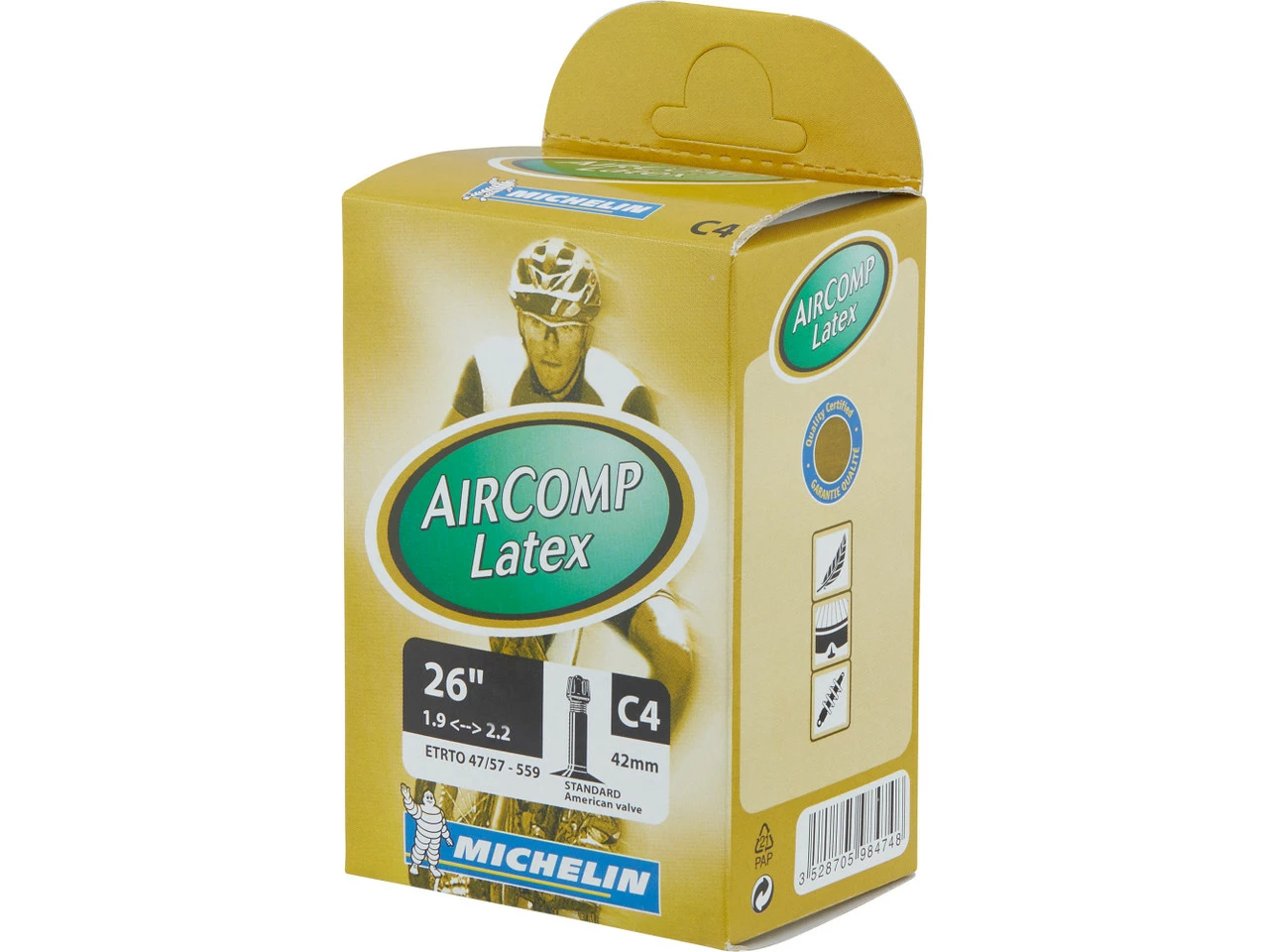 Michelin Schlauch C4 Aircomp Latex MTB Für 26" 6 Michelin Schlauch C4 Aircomp Latex MTB Für 26" – Bild 4