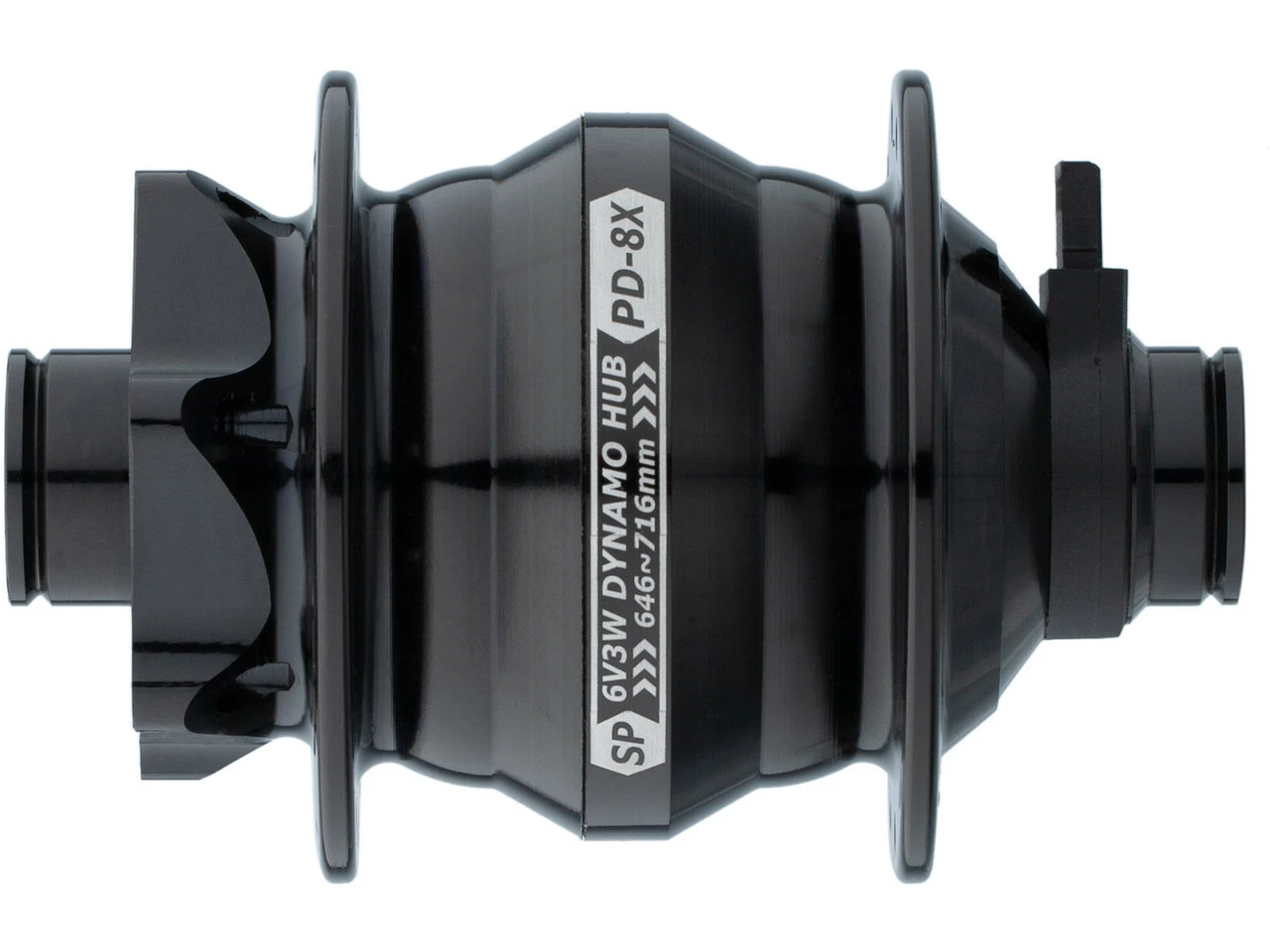 Shutter Precision Nabendynamo PD-8X QR15 Disc 6-Loch 3 Shutter Precision Nabendynamo PD-8X QR15 Disc 6-Loch