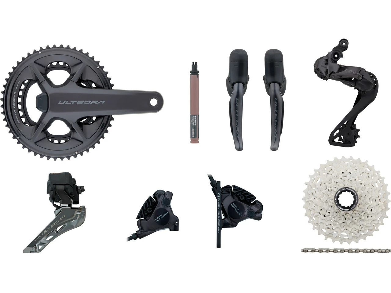Shimano Ultegra Di2 R8150 Powermeter Gruppe 2x12 34-50 Mit Scheibenbremse 3 Shimano Ultegra Di2 R8150 Powermeter Gruppe 2x12 34-50 Mit Scheibenbremse