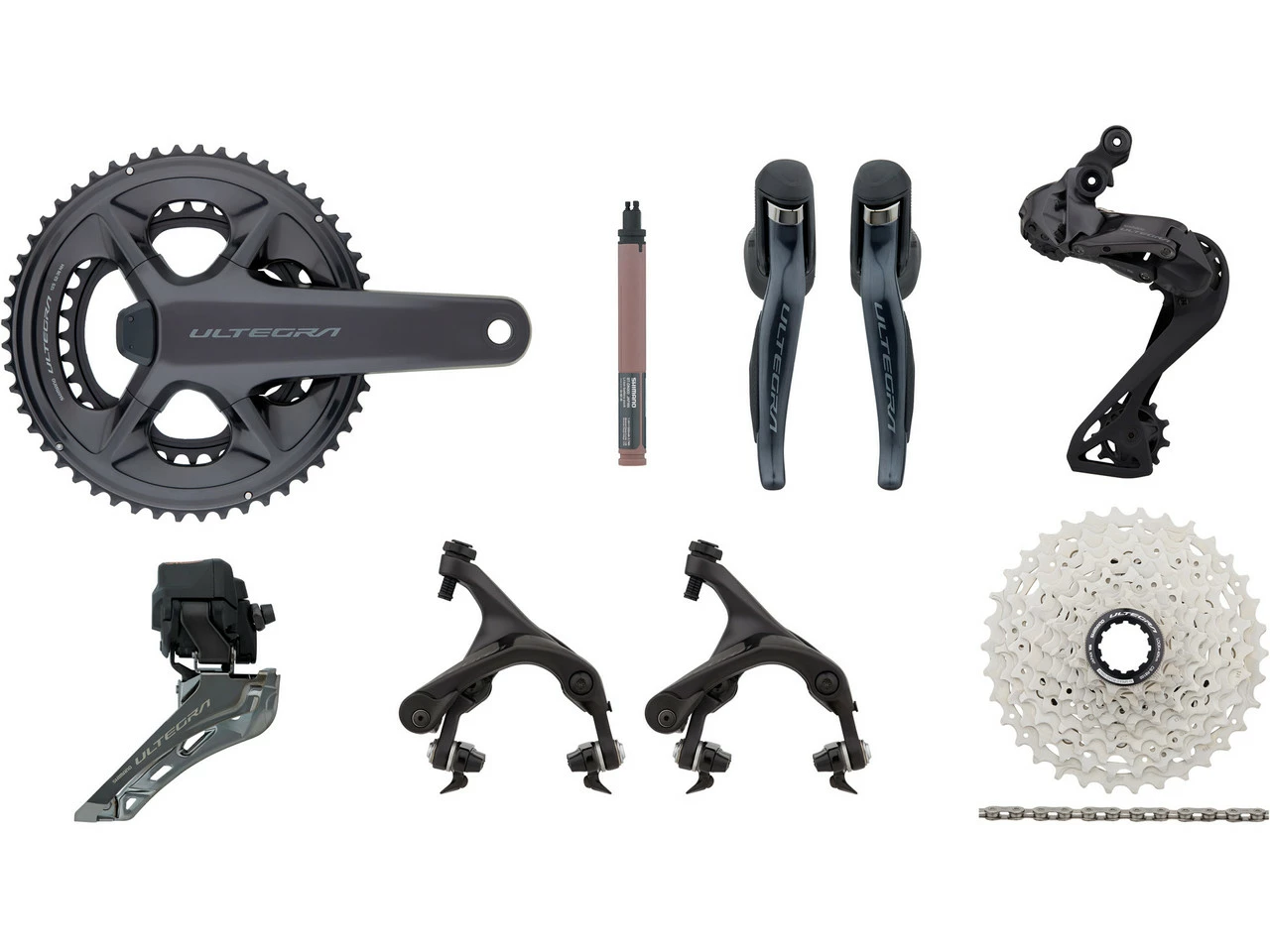 Shimano Ultegra Di2 R8150 Powermeter Gruppe 2x12 36-52 3 Shimano Ultegra Di2 R8150 Powermeter Gruppe 2x12 36-52
