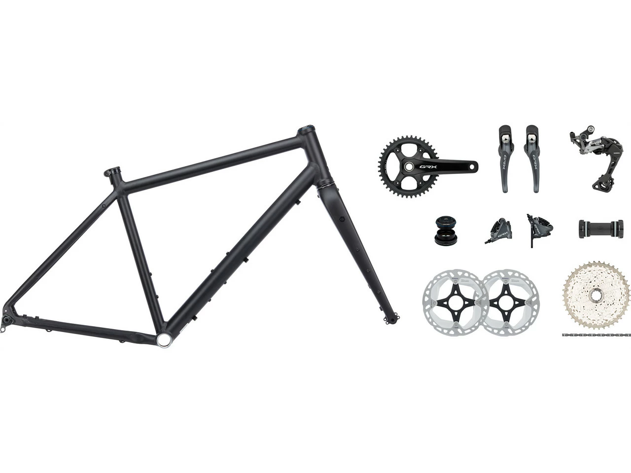 Bc Original Flint 28" Gravel-Rahmenkit Mit Shimano GRX RX810 Gruppe 3 Bc Original Flint 28" Gravel-Rahmenkit Mit Shimano GRX RX810 Gruppe