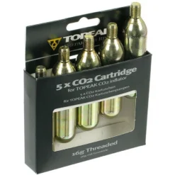 Topeak CO2 Ersatzkartuschen Mit Gewinde 5er Set