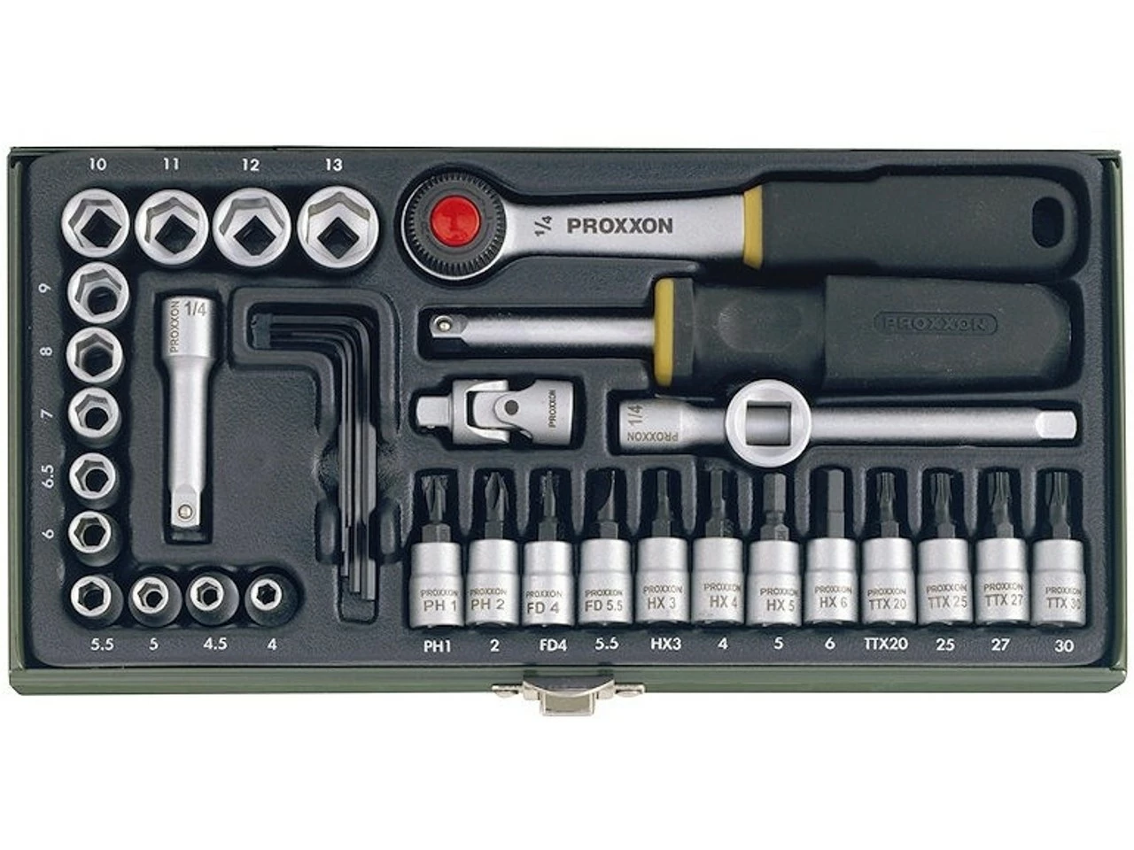 Proxxon 1/4" Feinmechanikerset 36-teilig 3 Proxxon 1/4" Feinmechanikerset 36-teilig